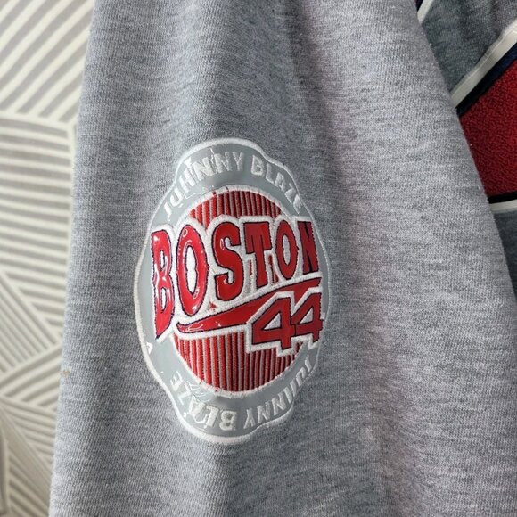 Vintage Johnny Blaze Boston 44 Size 2XL XXL Logo Hoodie Sweatshirt Hip Hop - Picture 7 of 10